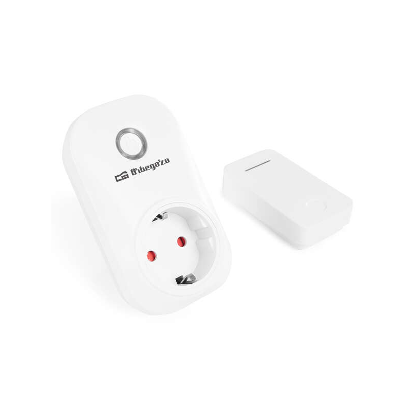 Prise intelligente Orbegozo ENM 2000 avec télécommande - Contrôle sans pile - Portée 150 M - Puissance maximale 3680 W - Protect