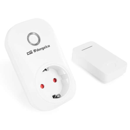 Prise intelligente Orbegozo ENM 2000 avec télécommande - Contrôle sans pile - Portée 150 M - Puissance maximale 3680 W - Protect