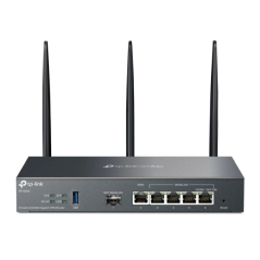 TP-Link Omada ER706W Router de Doble Banda - Velocidad hasta 3Gbps - VPN - WiFi - 1Gbps SFP - 5xRJ45 1Gbps - Antenas Desmontable
