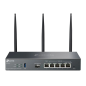 TP-Link Omada ER706W Router de Doble Banda - Velocidad hasta 3Gbps - VPN - WiFi - 1Gbps SFP - 5xRJ45 1Gbps - Antenas Desmontable