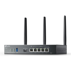 TP-Link Omada ER706W Router de Doble Banda - Velocidad hasta 3Gbps - VPN - WiFi - 1Gbps SFP - 5xRJ45 1Gbps - Antenas Desmontable