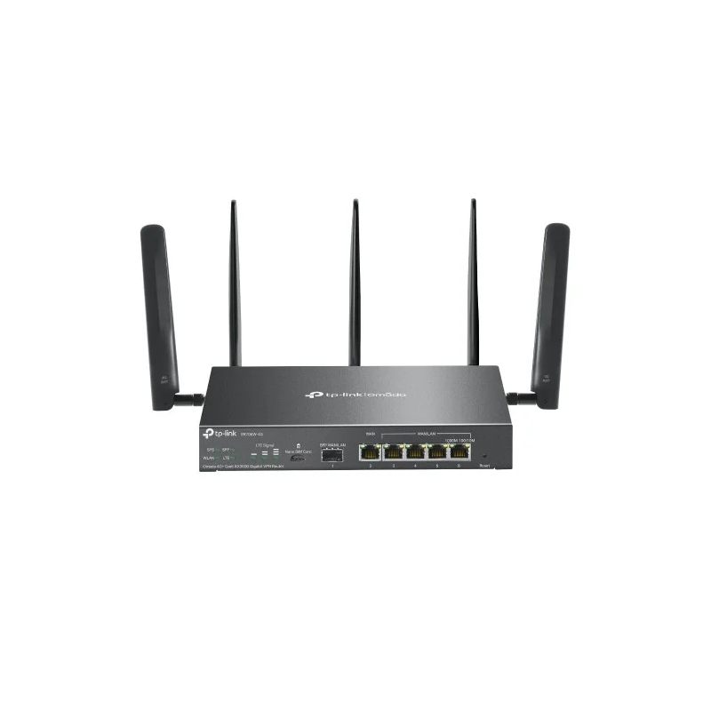 TP-Link Omada ER706W-4G Router de Doble Banda - Velocidad hasta 3Gbps - VPN - WiFi - 1Gbps SFP - 1Gbps WAN - 4x1Gbps LAN/WAN - 5