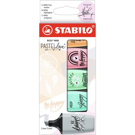 surligneurs mini pastel Stabilo Boss
