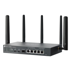 TP-Link Omada ER706WP-4G Router de Doble Banda NAT - WiFi hasta 3Gbps - Ethernet - VPN - 1Gbps SFP - 1Gbps WAN - 4x1Gbps LAN - B