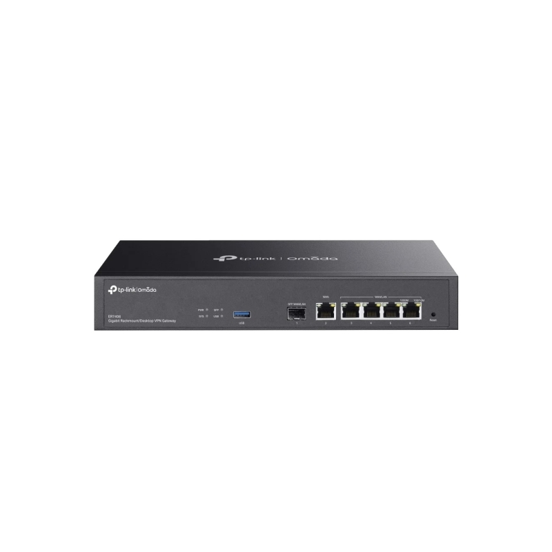 TP-Link Omada ER7406 Router - VPN - 4x1Gbps WAN/LAN - 1Gbps WAN - 1Gbps SFP - Balanceo de Carga - Carcasa de Acero - Gestion Cen