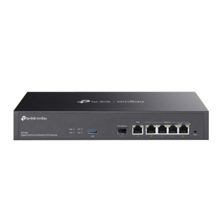 TP-Link Omada ER7406 Router - VPN - 4x1Gbps WAN/LAN - 1Gbps WAN - 1Gbps SFP - Balanceo de Carga - Carcasa de Acero - Gestion Cen
