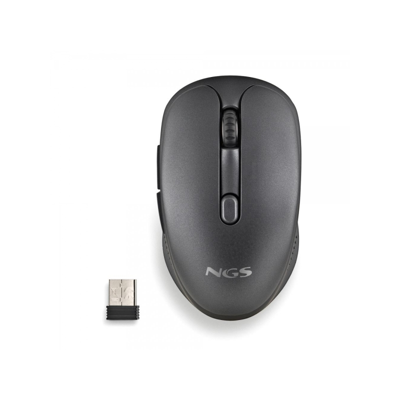 Souris sans fil NGS Evo Spook 1600dpi - Connexions : 2,4 GHz USB-A + Bluetooth 5.1 + Bluetooth 5.1 - 5 Boutons - Utilisation dro