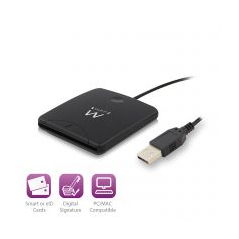 Lecteur de cartes à puce USB DNIe Ewent - Noir