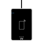 Lecteurs de cartes à puce Ewent pour DNIe et NFC - Câble de 0,6 m - Sans contact - Noir