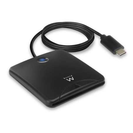 Lecteur de cartes à puce USB-C Ewent - Noir