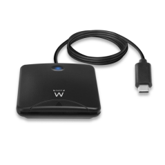 Lecteur de cartes à puce USB-C Ewent - Noir