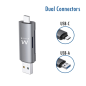 Lecteur de cartes compact USB 3.2 Gen1 (USB 3.0) Ewent EW1075 avec connecteurs USB C et USB A