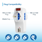 Multiprise murale 3 prises Ewent - 3 prises Schuko italiennes 10/16 A - 2 prises Schuko + 1 prise Schuko - 2 ports USB-A - Inter
