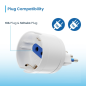 Adaptateur de voyage Ewent pour prise italienne type L 16 A - Prise femelle type L/Schuko - Blanc