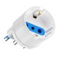 Adaptateur de voyage Ewent pour prise italienne type L 16 A - Prise femelle type L/Schuko - Blanc