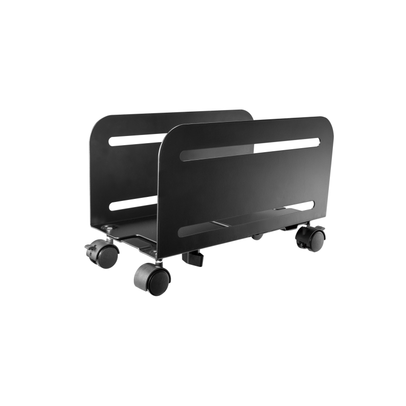 Support d'ordinateur mobile Ewent - Réglable - Poids maximal 10 kg - Roulettes verrouillables - Noir