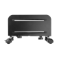 Support d'ordinateur mobile Ewent - Réglable - Poids maximal 10 kg - Roulettes verrouillables - Noir