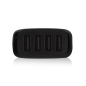 Chargeur de voiture USB Ewent 50 W - 4 ports USB - Noir