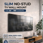 Ewent EW1500 Soporte de Pared Fijo para TV - Sin Taladro - De 32" a 100" - Peso Maximo 75Kg - Color Negro