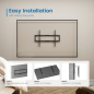 Support mural fixe pour téléviseur Ewent EW1503 - jusqu'à 80" - 45 kg - Noir