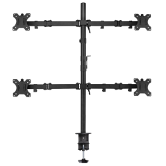 Support de table Ewent EW1514 avec bras articulé pour 4 moniteurs de 10" à 32" - Rotatif - Gestion des câbles - Poids maximum 8