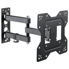 Support mural TV Ewent EW1522 - 3 points d'articulation - Supporte jusqu'à 42" - 20 kg - Noir