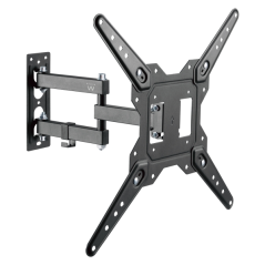 Support mural Ewent pour téléviseurs de 23 à 55 pouces - Mouvement complet - 3 pivots - VESA Max 400 x 400 - Noir