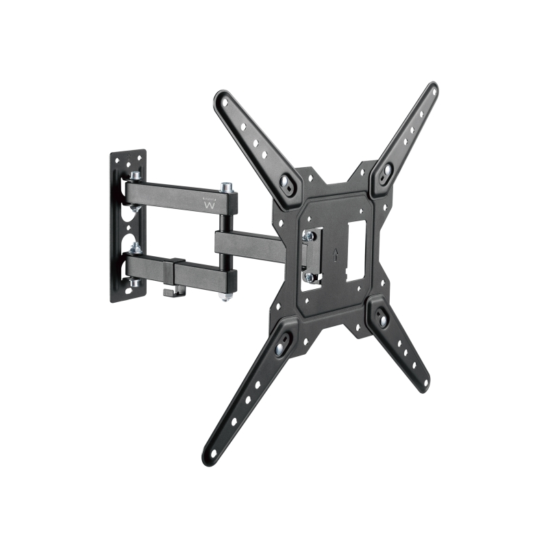 Support mural Ewent pour téléviseurs de 23 à 55 pouces - Mouvement complet - 3 pivots - VESA Max 400 x 400 - Noir