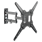 Support mural Ewent pour téléviseurs de 23 à 55 pouces - Mouvement complet - 3 pivots - VESA Max 400 x 400 - Noir