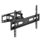 Support mural Ewent pour téléviseurs de 37 à 80 pouces - Mouvement complet - 3 pivots - VESA max. 600 x 400 - Noir