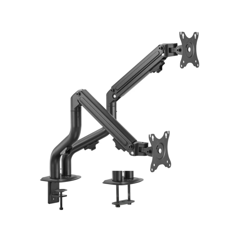 Support de table pivotant et inclinable à contrepoids Ewent pour écran/TV 16 kg - 2 bras - 17-32" - Noir