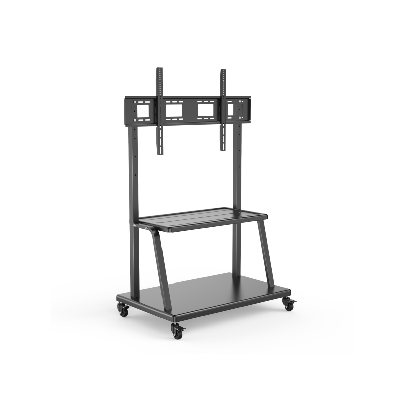 Support TV Ewent pour téléviseurs jusqu'à 120" - Plateau auxiliaire - Hauteur réglable - VESA maximum 1000 x 600 - Poids maximum