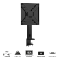 Support de bureau Ewent pour téléviseurs à écran plat jusqu'à 55" - Fixation par pince - Gestion des câbles - VESA max. 400 x 40