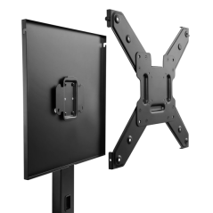 Support de bureau Ewent pour téléviseurs à écran plat jusqu'à 55" - Fixation par pince - Gestion des câbles - VESA max. 400 x 40