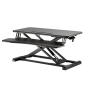 Support d'écran Ewent - Grande surface 80 x 40 cm - Hauteur réglable - Ressort à gaz - Plateau pour clavier - Poids maximal 15 k