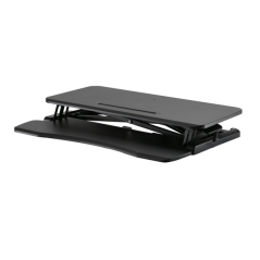 Support d'écran Ewent - Grande surface 80 x 40 cm - Hauteur réglable - Ressort à gaz - Plateau pour clavier - Poids maximal 15 k