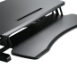 Support d'écran Ewent - Grande surface 80 x 40 cm - Hauteur réglable - Ressort à gaz - Plateau pour clavier - Poids maximal 15 k