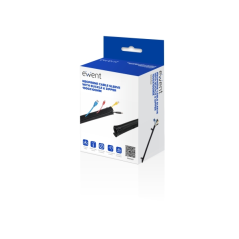 Gaine de gestion de câbles en néoprène Ewent - Fermeture à glissière et boucle - Protection contre l'humidité - 1 m - 100 mm - N