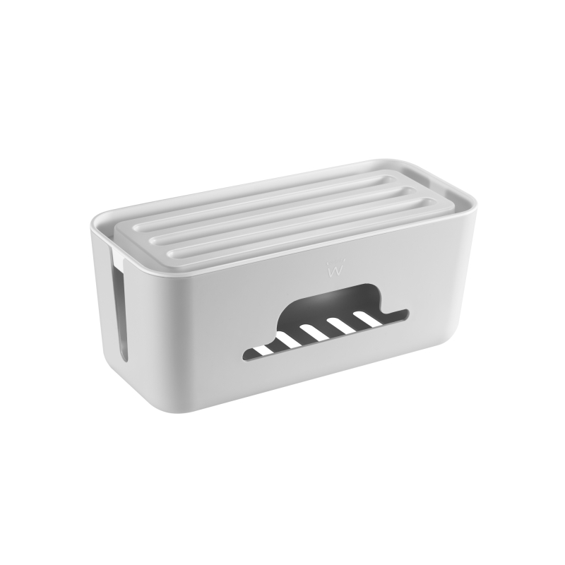 Boîte de rangement pour câbles Ewent - Support pour tablette et téléphone - Dissipation thermique - Couvercle amovible - 30,7 x