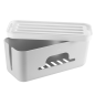 Boîte de rangement pour câbles Ewent - Support pour tablette et téléphone - Dissipation thermique - Couvercle amovible - 30,7 x