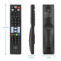 Ewent EW1577 Mando Universal para Lg, Samsung, Sony, Hisense y TCL - Preconfigurado - Botones NetTV y Smart Video - Color Negro