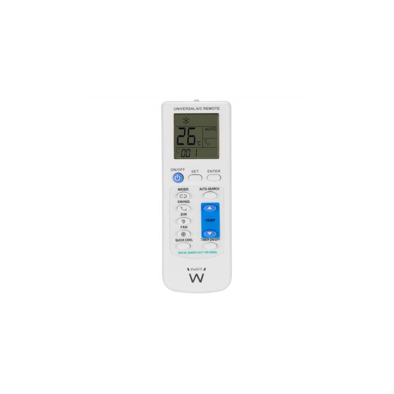 Ewent EW1579 Mando a Distancia Universal Aire Acondicionado - Color Blanco