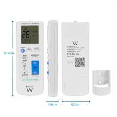 Ewent EW1579 Mando a Distancia Universal Aire Acondicionado - Color Blanco