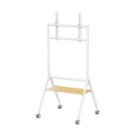 Support de sol Ewent EW1582 pour écrans/téléviseurs interactifs de 37 à 86 pouces - Plateau multi-usages - Poids max. 80 kg - Ha