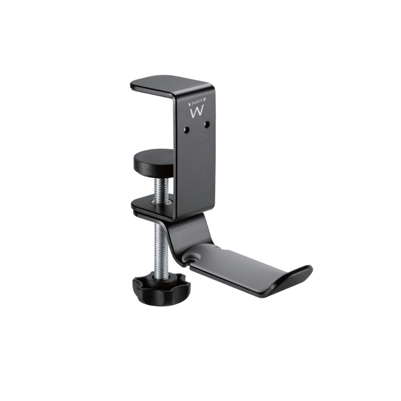 Support de bureau universel pour casque Ewent - Réglable - Antidérapant - Noir