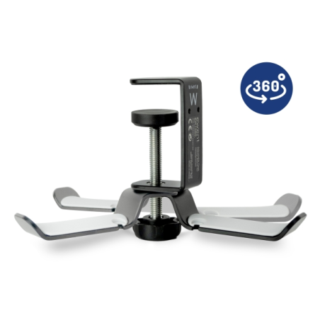 Support de bureau universel pour casque Ewent - Réglable - Antidérapant - Noir