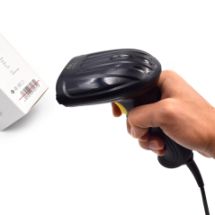 Lecteur de codes-barres laser 1D Ewent EW3400 - Connecteur USB - 150 numérisations par seconde - Base mains libres - Noir