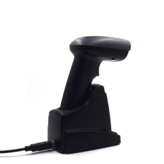 Lecteur de codes-barres sans fil Ewent EW3440 1D/2D - Sans fil et Bluetooth - Jusqu'à 7 h d'autonomie - Base intelligente - Noir