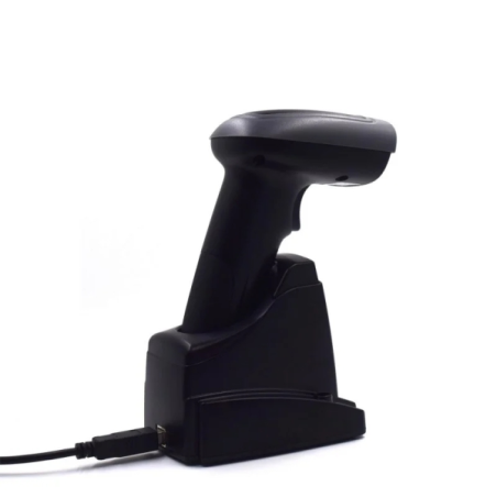 Lecteur de codes-barres sans fil Ewent EW3440 1D/2D - Sans fil et Bluetooth - Jusqu'à 7 h d'autonomie - Base intelligente - Noir