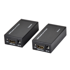 Pack d'extension HDMI Ewent sur câble UTP – jusqu'à 60 mètres – Résolution 1080p avec câble Cat6 – Noir